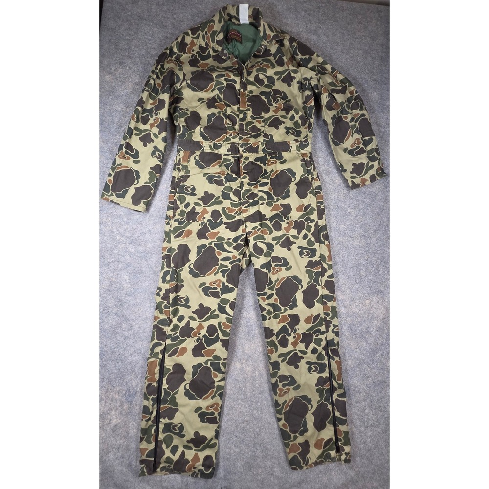 Vintage Walls Blizzard-Pruf Camo Insulated Coveralls Large Tall Duck Hunter